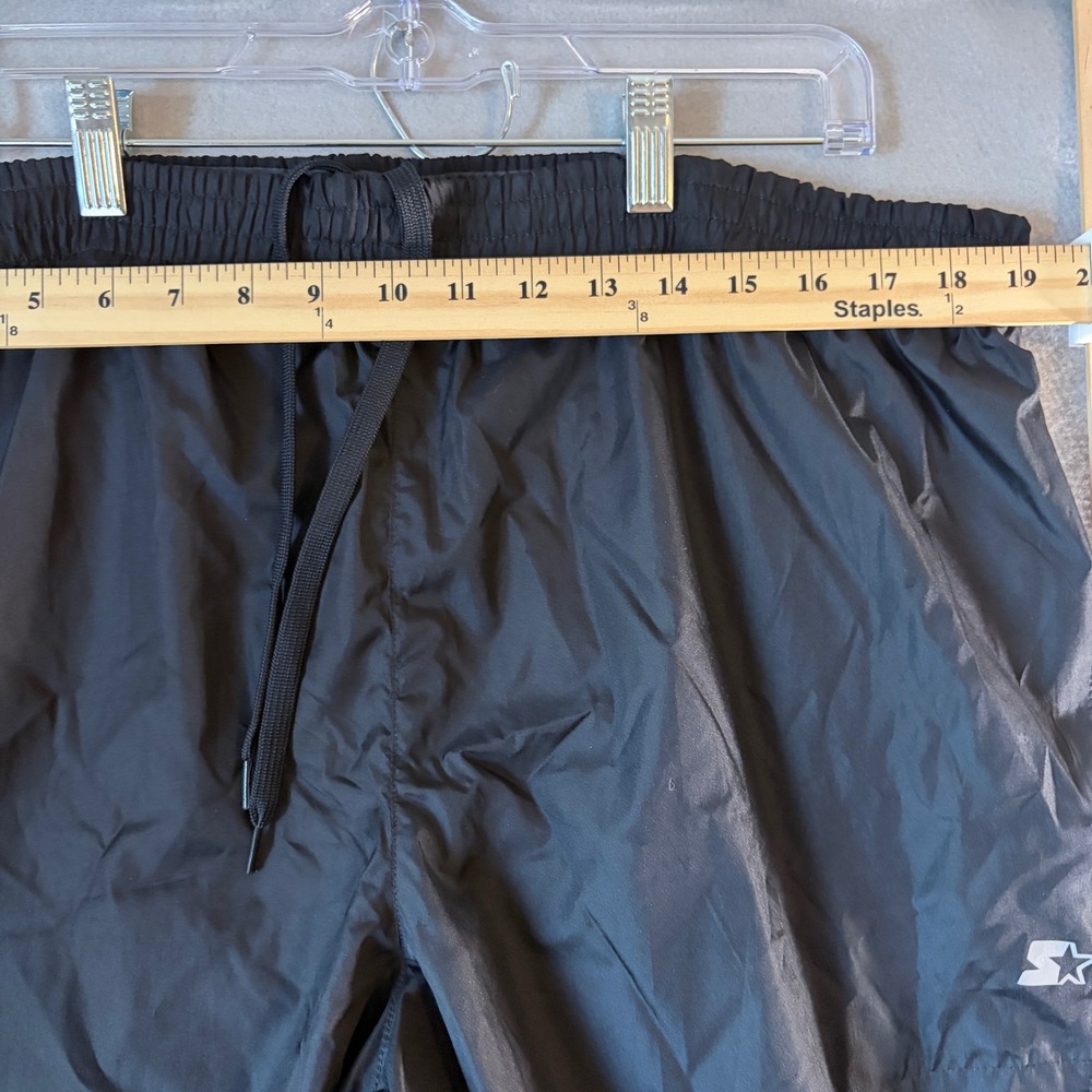 Starter Mens Black Track Pants Athletic Windbreaker Mesh Lined Size L NWT - Picture 7 of 9
